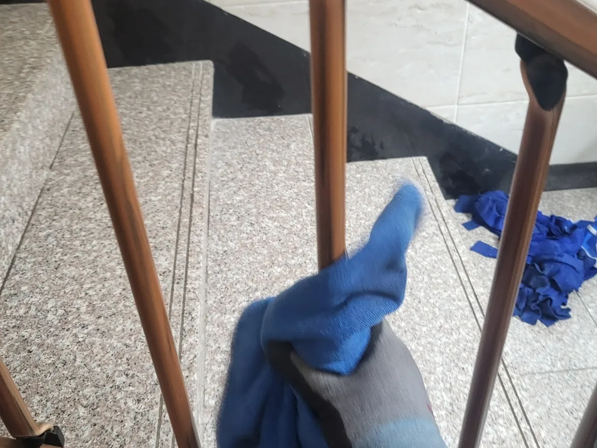 중구 옥교동 건물 난간·손잡이 위생청소 사례 - 행진크린